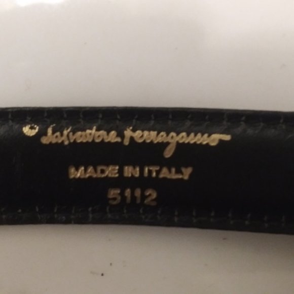 Salvatore Ferragamo Numbered Lux Belt Black - Picture 2 of 5